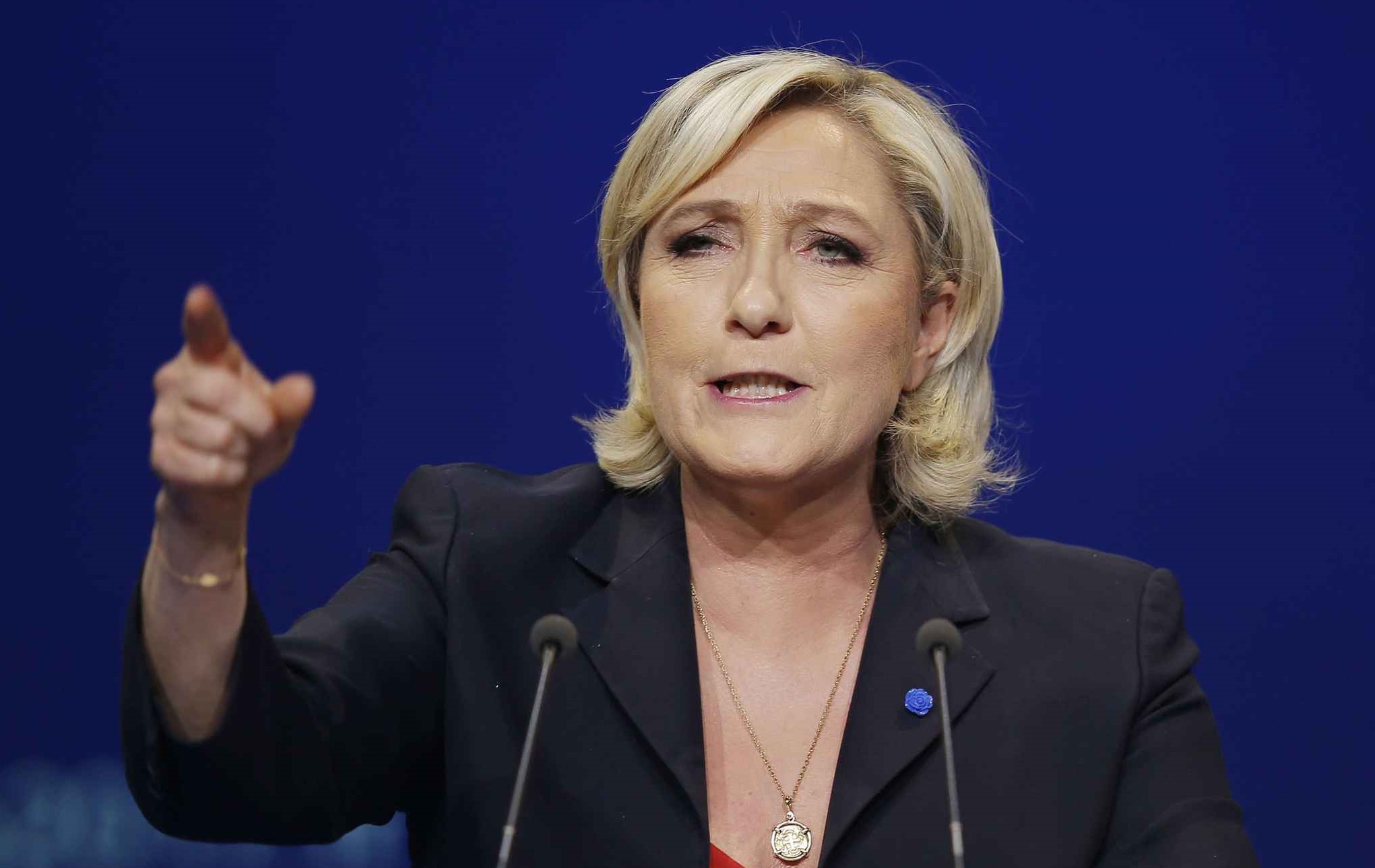 Marine Le Pen n'est pas totalement vaincue. D. R.